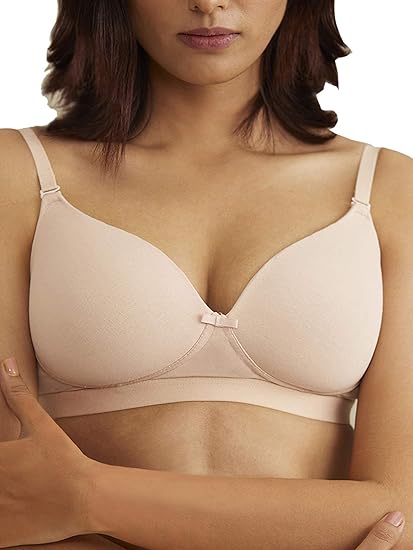 NYKD Women’s Cotton Lightly Padded Wired Bra Everyday Comfort & Full Support